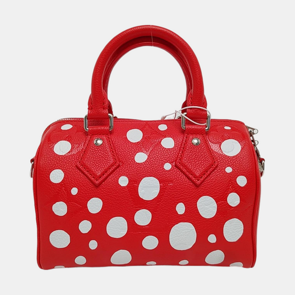Authenticated pre-owned SPEEDY Monogram Calfskin Red - Shoulder Bag at Looply
