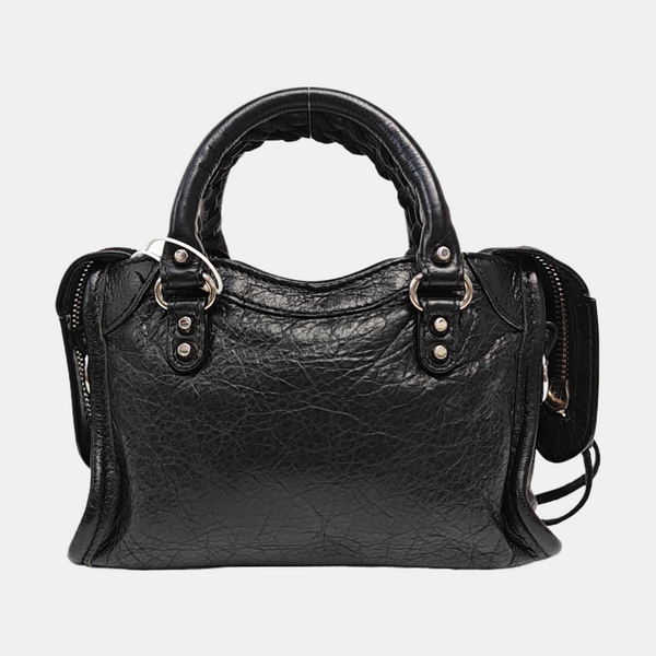 Classic Metallic Edge City Calfskin Black