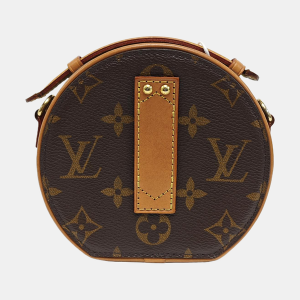 BOITE CHAPEAU Mini Monogram Coated Canvas Brown