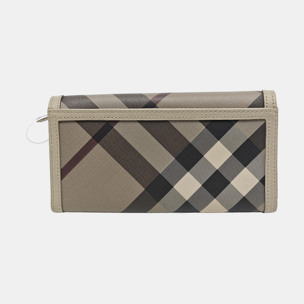 Coated Canvas Wallet Gray