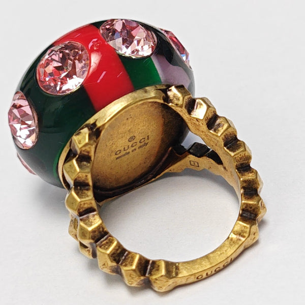 Metal Green Ring EU 55