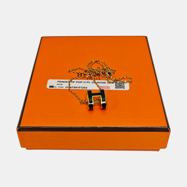 Pop H Metal Rose Gold Necklace
