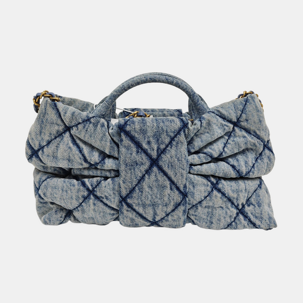 Quilted Denim Blue