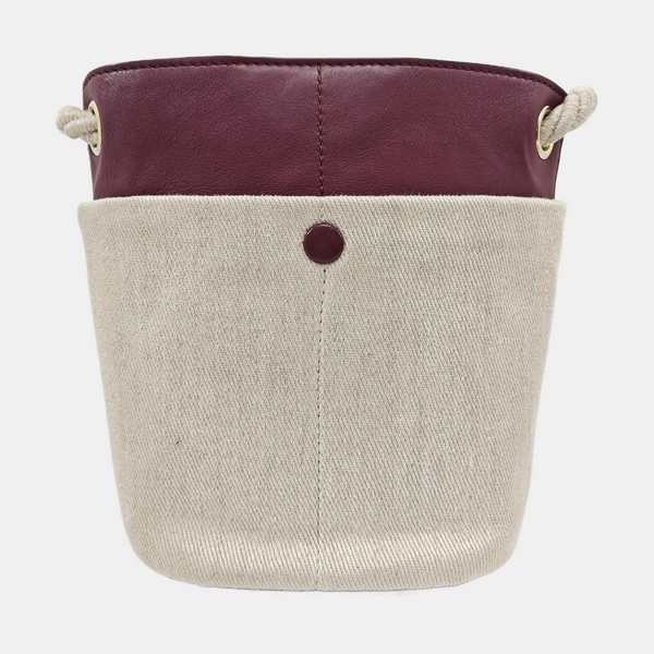 Canvas Bucket Bag Gray