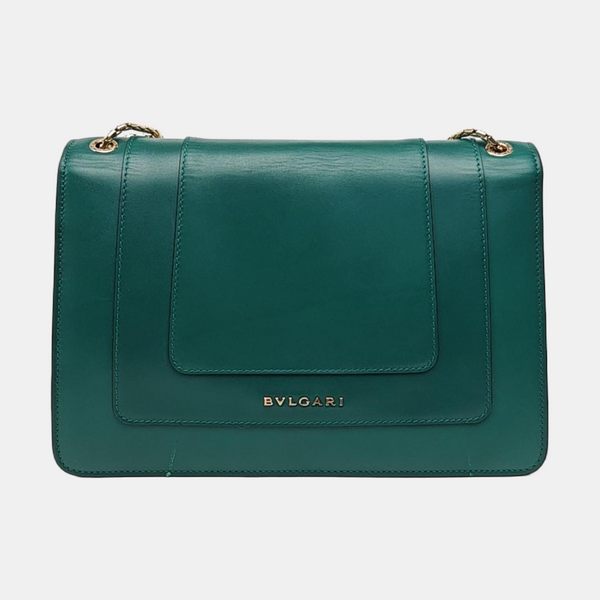 SERPENTI FOREVER Medium Quilted Calfskin Green