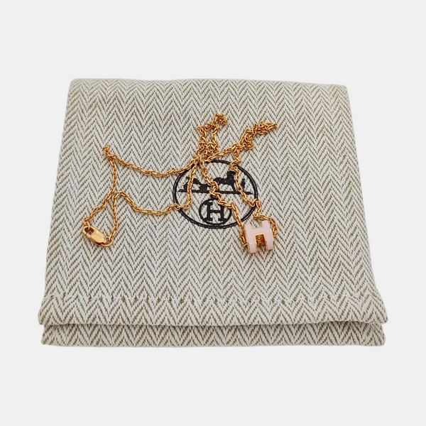 Pop H Metal Rose Gold Necklace