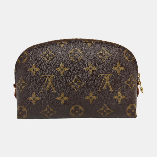 COSMETIC PM Monogram Coated Canvas Brown