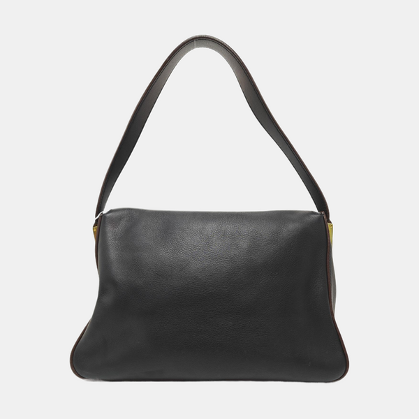 Calfskin Shoulder Bag Black
