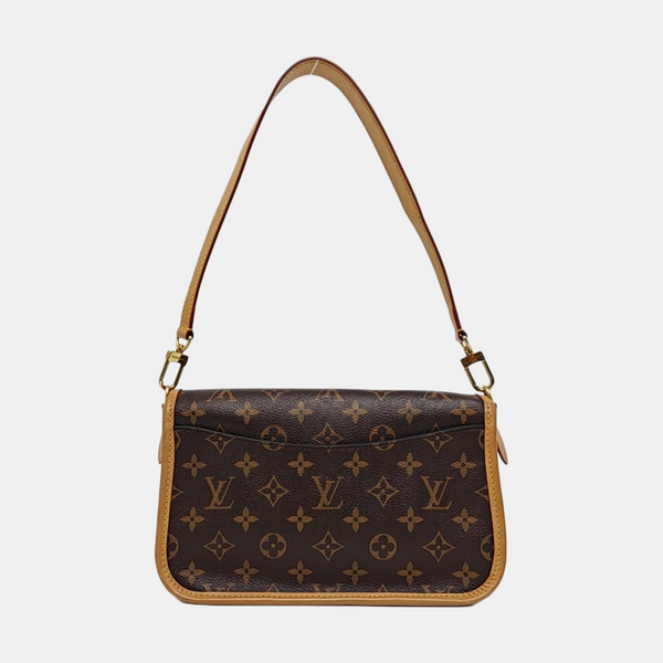 DIANE Monogram Coated Canvas Brown
