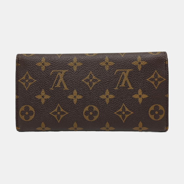 JOSÉPHINE Monogram Coated Canvas Brown Wallet
