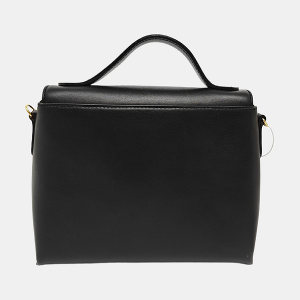 Leather Shoulder Bag Black