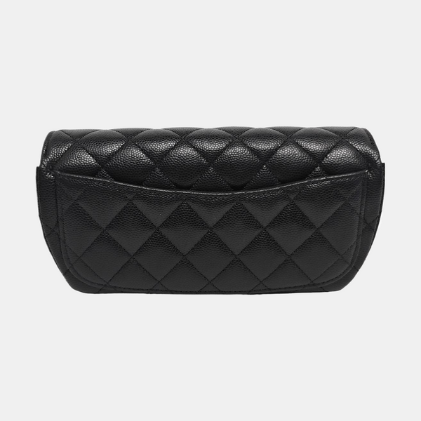 Quilted Grained Calfskin Black