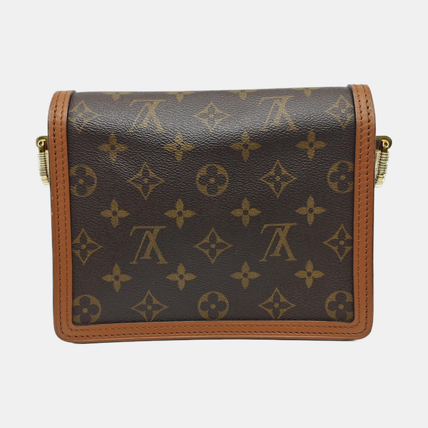 DAUPHINE Mini Monogram Coated Canvas Brown