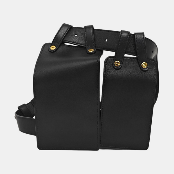 Calfskin Belt Bag Black