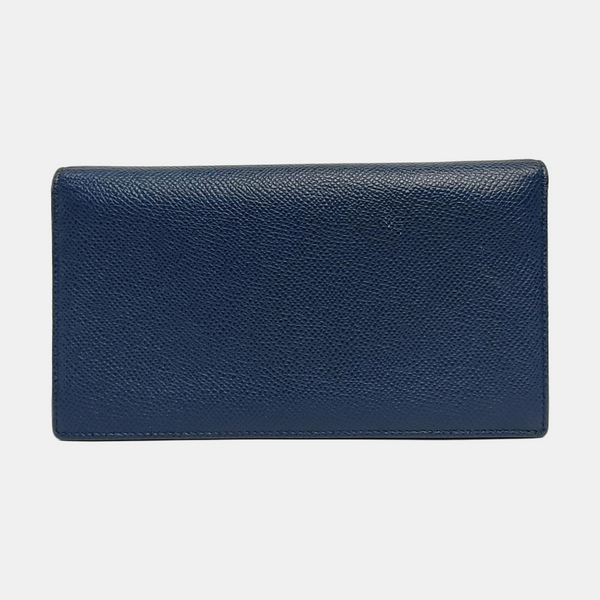 BVLGARI Calfskin Blue Wallet