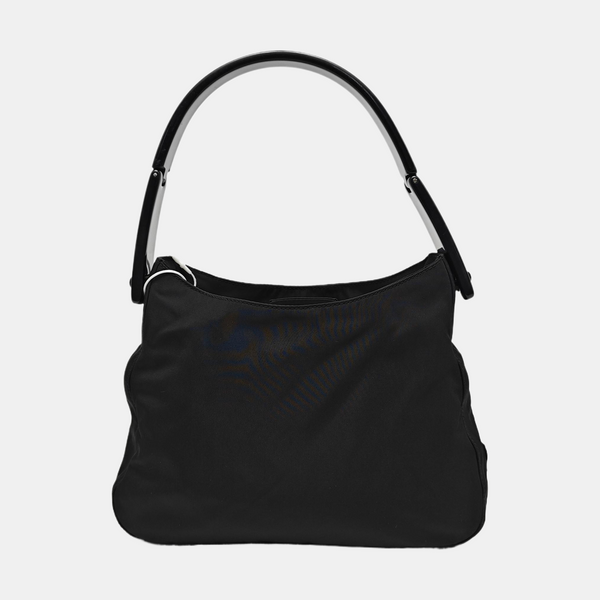 Nylon Shoulder Bag Black