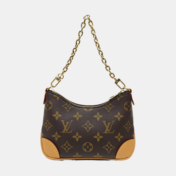 BOULOGNE Nano Monogram Coated Canvas Brown