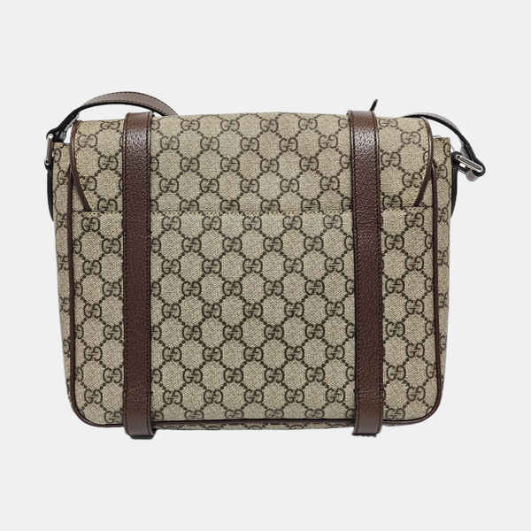 Monogram Coated Canvas Shoulder Bag Brown