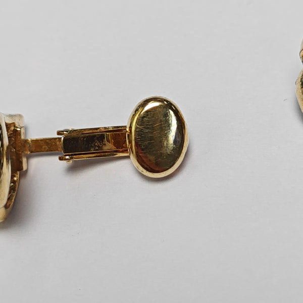 Metal Gold Clip On Earrings