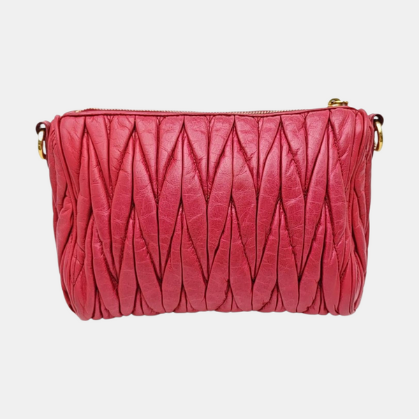 Matelassé Quilted Calfskin Pink