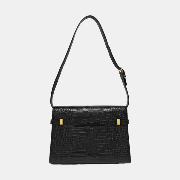 MANHATTAN Medium Calfskin Black