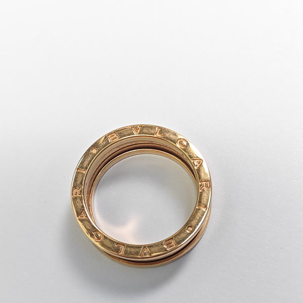 B.ZERO1 18k Rose Gold Ring EU 60