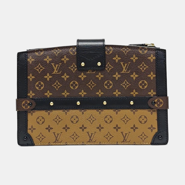 TRUNK Monogram Coated Canvas Brown