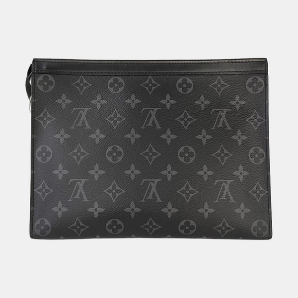 Pochette Voyag MM Monogram Coated Canvas Black