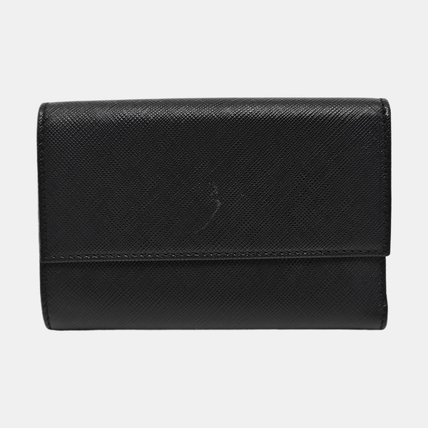 Authenticated pre-owned Vara Calfskin Black Card Holder - Wallet at Looply