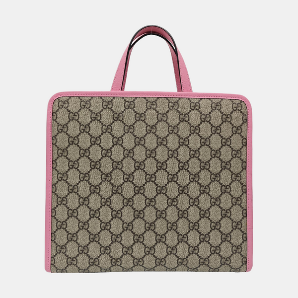 Children’s GG Bucket Monogram Coated Canvas Beige