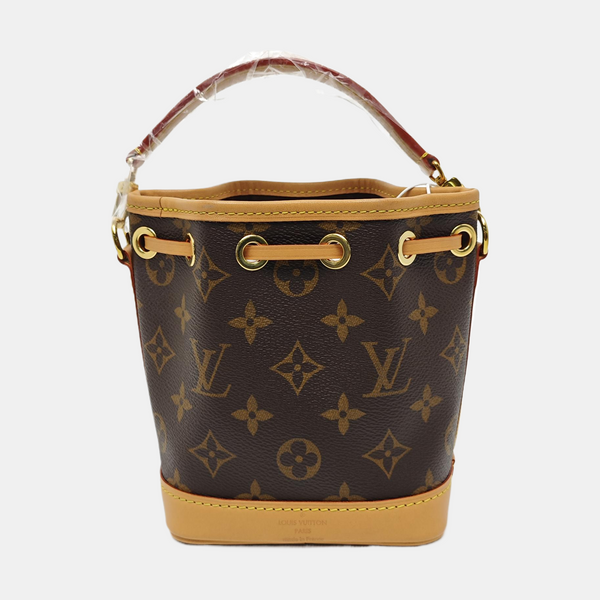NOÉ Nano Monogram Coated Canvas Brown