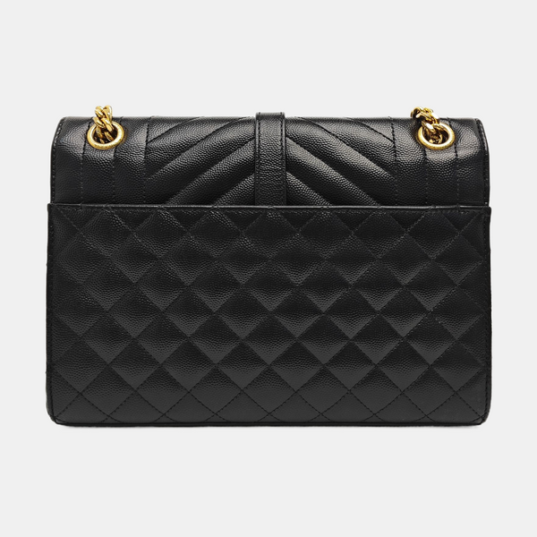 ENVELOPE Medium Quilted Calfskin Black