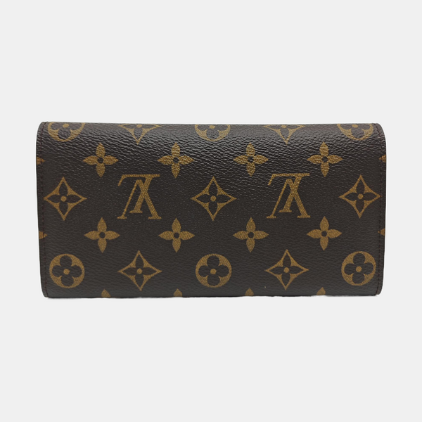 EMILIE Monogram Coated Canvas Brown Wallet