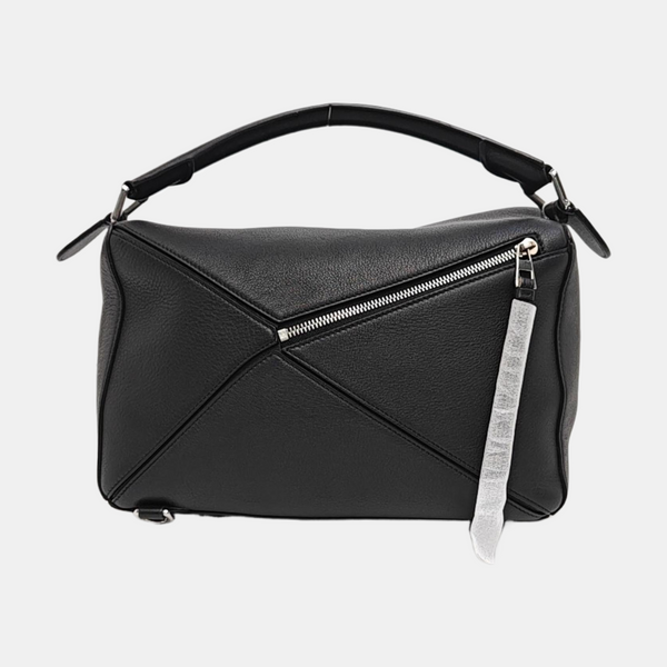 Puzzle Medium Calfskin Black