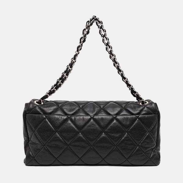 Quilted Grained Calfskin Black