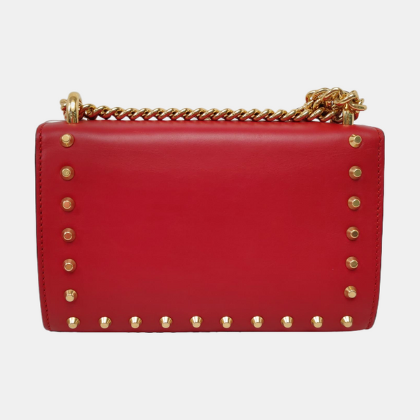Authenticated pre-owned Padlock Small Calfskin Red - Crossbody Bag at Looply