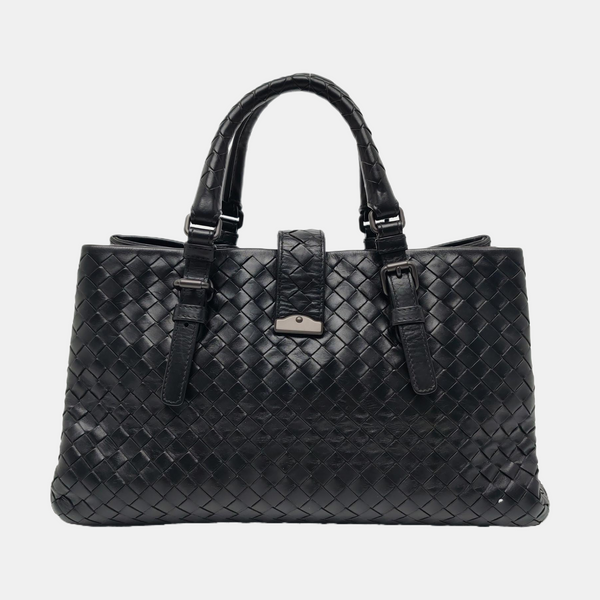 Authenticated pre-owned Roma Lambskin Black - Tote Bag at Looply