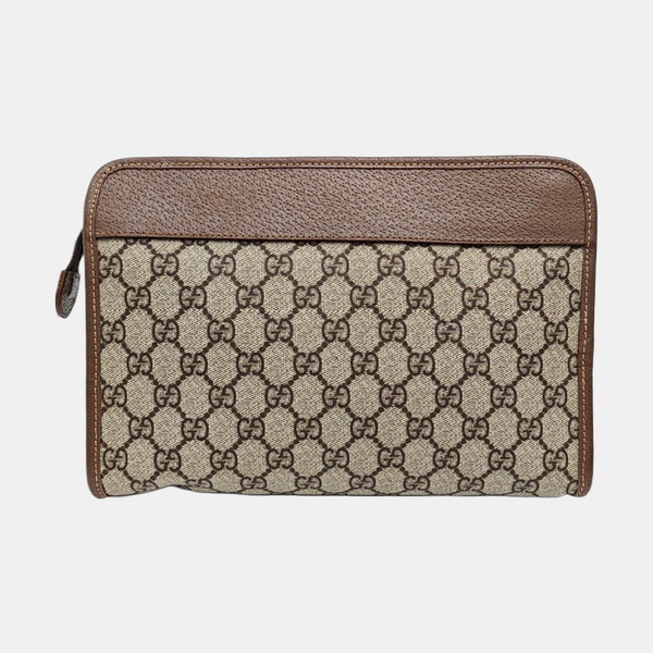 Ophidia Small Monogram Coated Canvas Beige