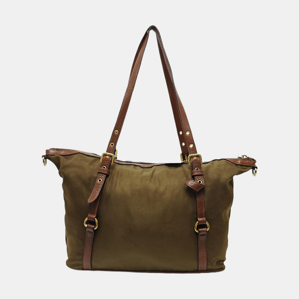 Nylon Shoulder Bag Green