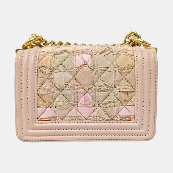 BOY CHANEL Quilted Fabric Pink