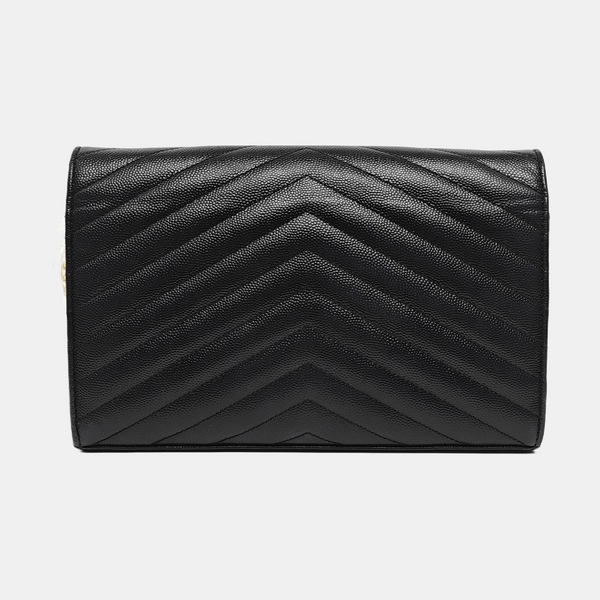 MONOGRAM Medium Chevron Calfskin Black