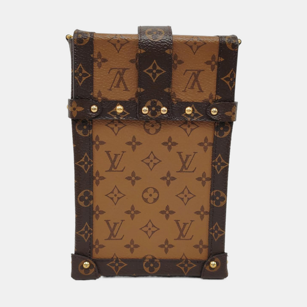 TRUNK Monogram Coated Canvas Brown