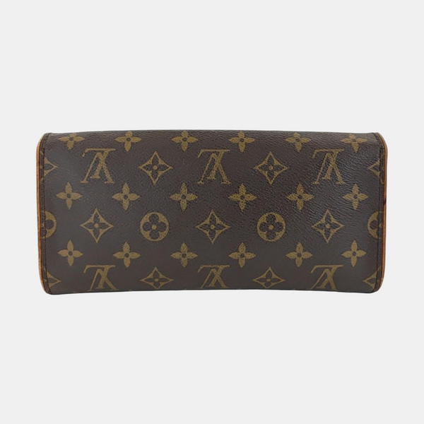 TWIN GM Monogram Coated Canvas Brown