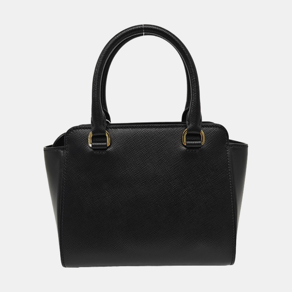 Galleria Mini Saffiano Calfskin Black