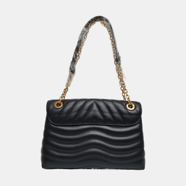 NEW WAVE GM Quilted Calfskin Black