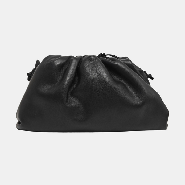 The Pouch Mini Piel de Becerro Negra