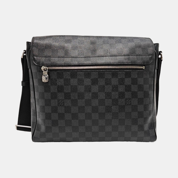DISTRICT MM Damier Graphite Coated Canvas Gray