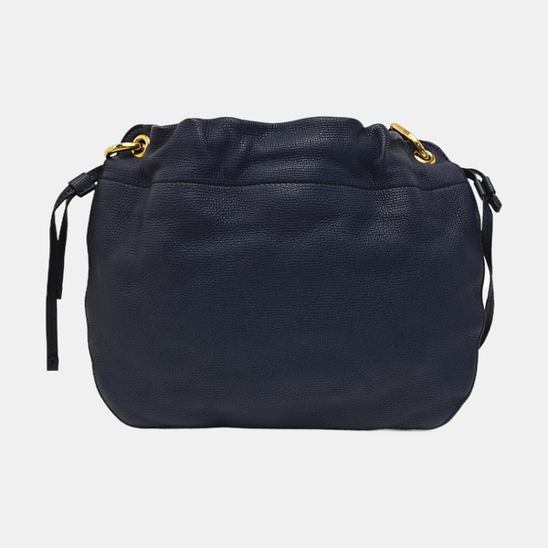 Calfskin Shoulder Bag Blue