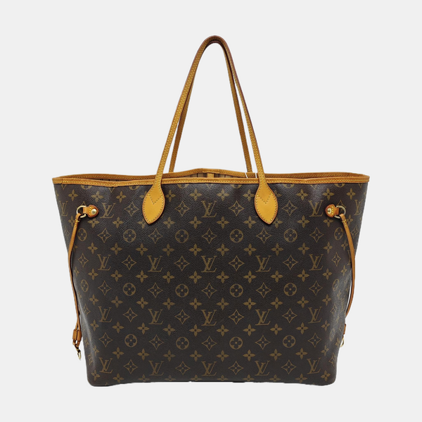 NEVERFULL GM Monogram Coated Canvas Brown
