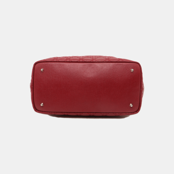 Panarea Cannage Coated Canvas Red
